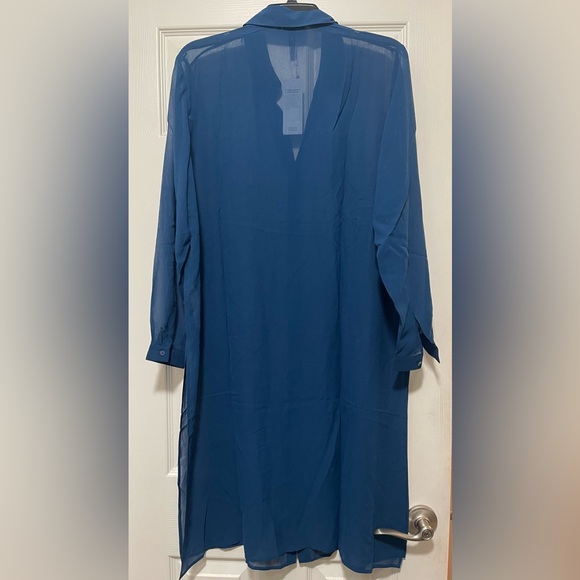 NEW Eileen Fisher Sheer Silk Georgette Classic Shirt SIZE S - Picture 6 of 10